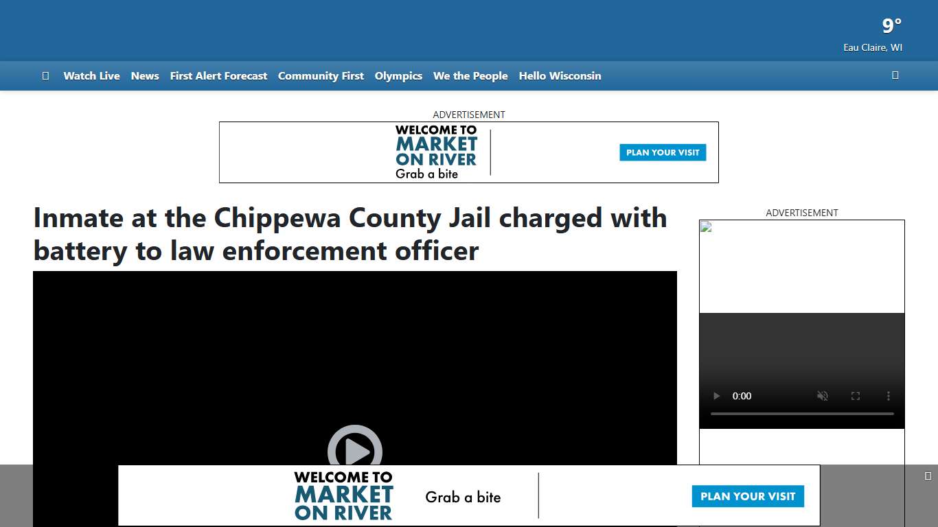 Inmate at the Chippewa County Jail charged with battery to law enforcement officer
